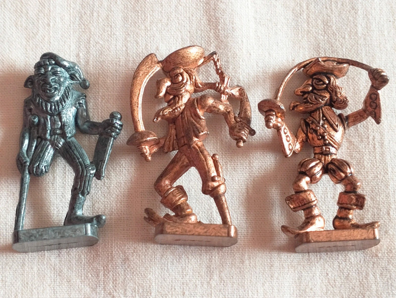 Tris statuine pirati Scame vintage