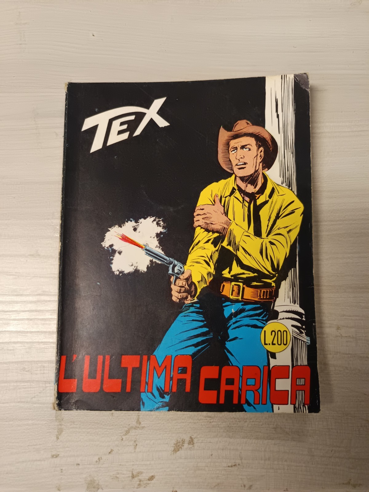 Fumetto TEX N.70 L'ULTIMA CARICA 1Ed. 08-1966 con il CONTINUA originale
