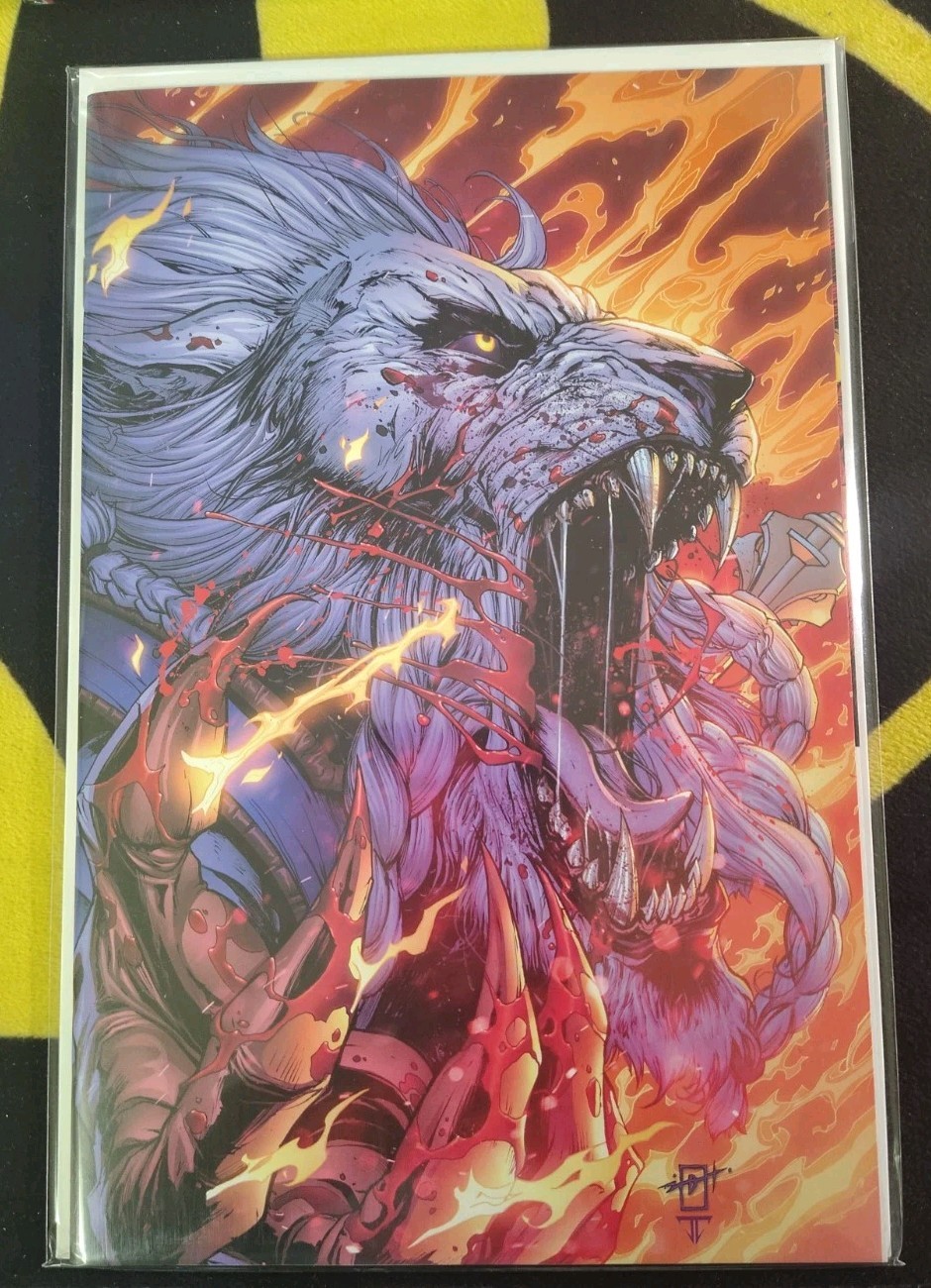 BATTLE BEAST #1 JONATHAN URIBE VIRGIN VARIANT/ 2ND PRINT 2025 EXCLUSIVE LTD 500 