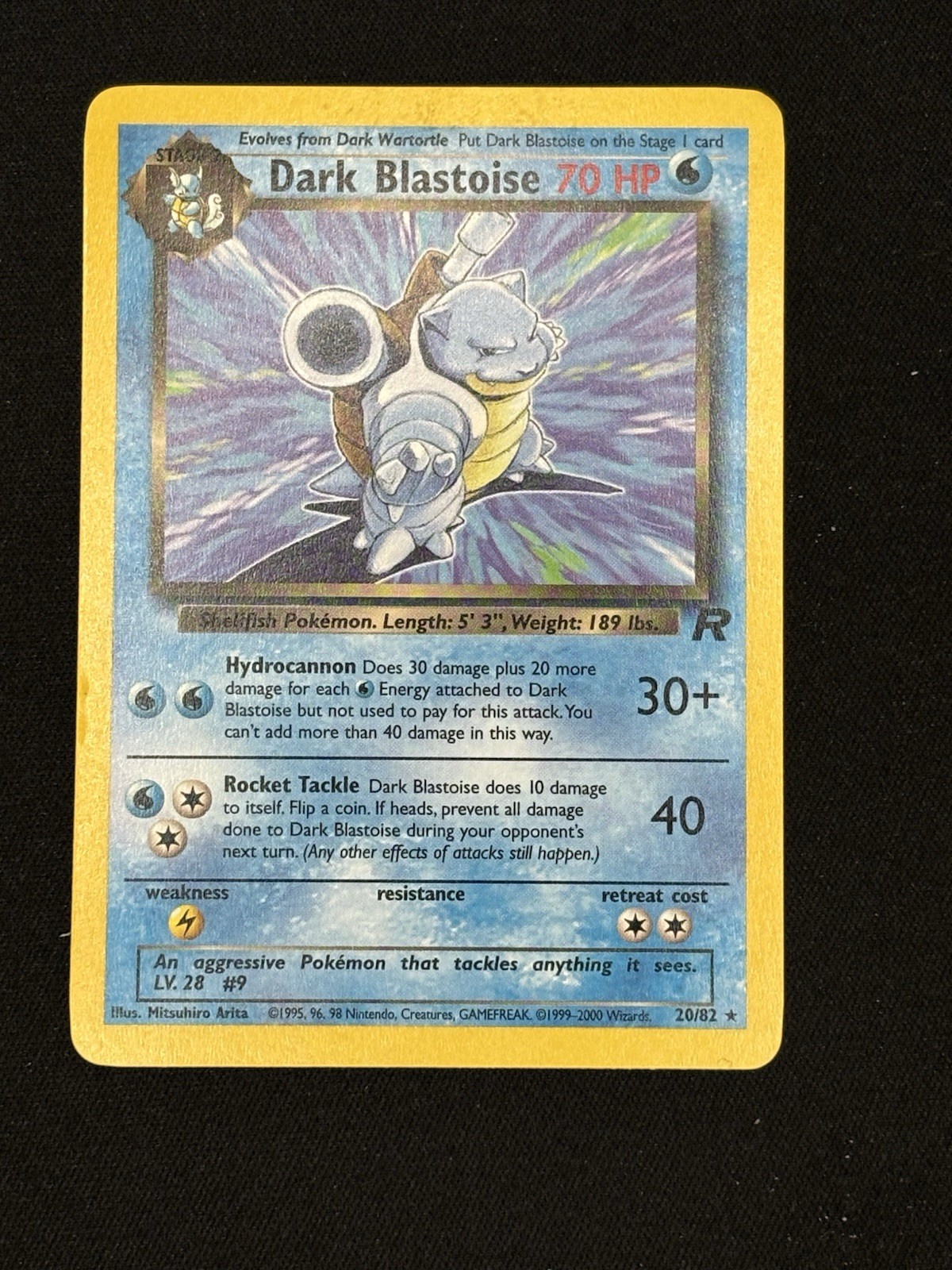 Dark Blastoise Team Rocket 20/82 non holo