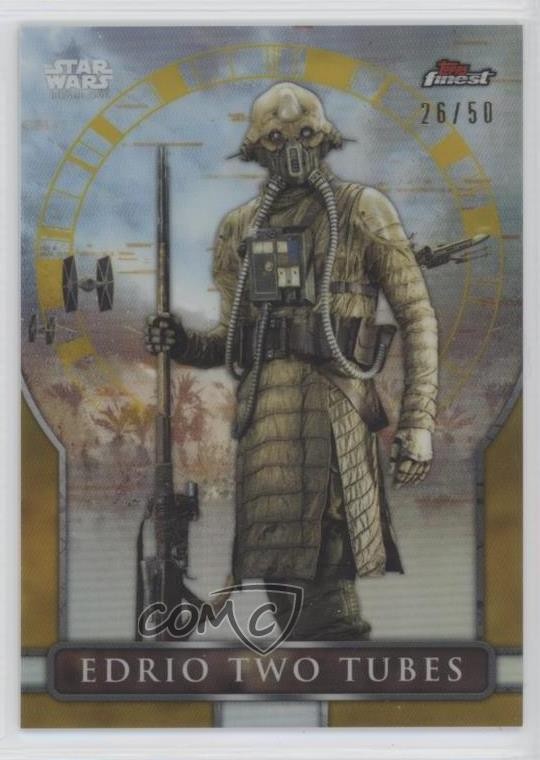 2018 Topps Finest Star Wars rifrattore oro 26/50 Edrio due tubi #RO-12 2o7