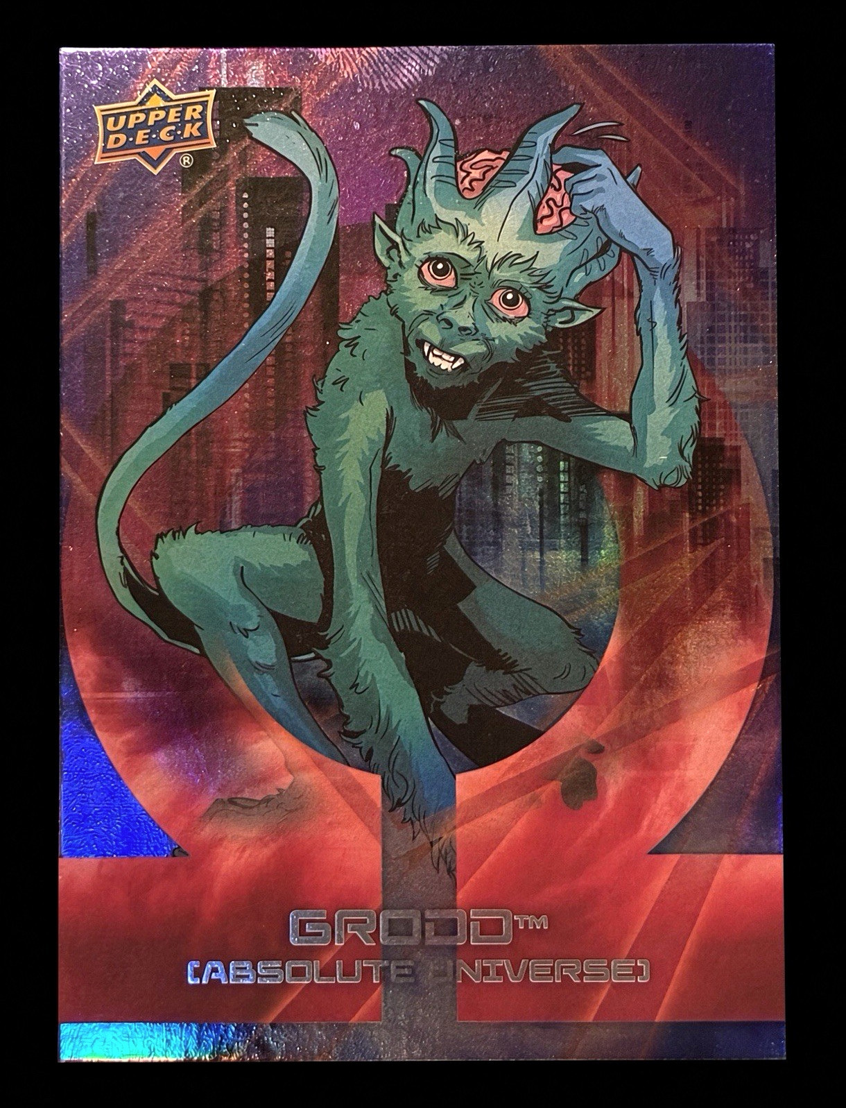 Upper Deck 2026 Absolute Universe Grodd #15 Alpha Rainbow SDCC esclusivo