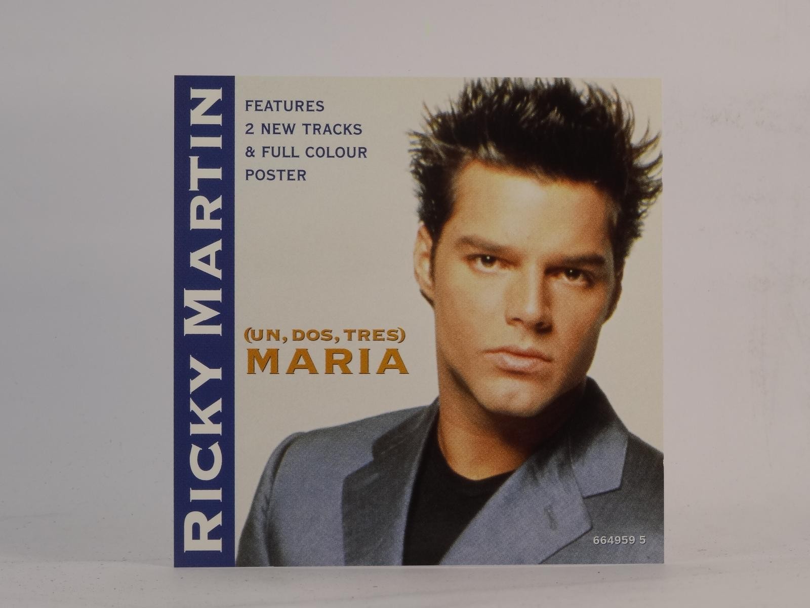 RICKY MARTIN MARIA (WITH POSTER) (G87) 4 Track CD Single plus Picture Sleeve COL