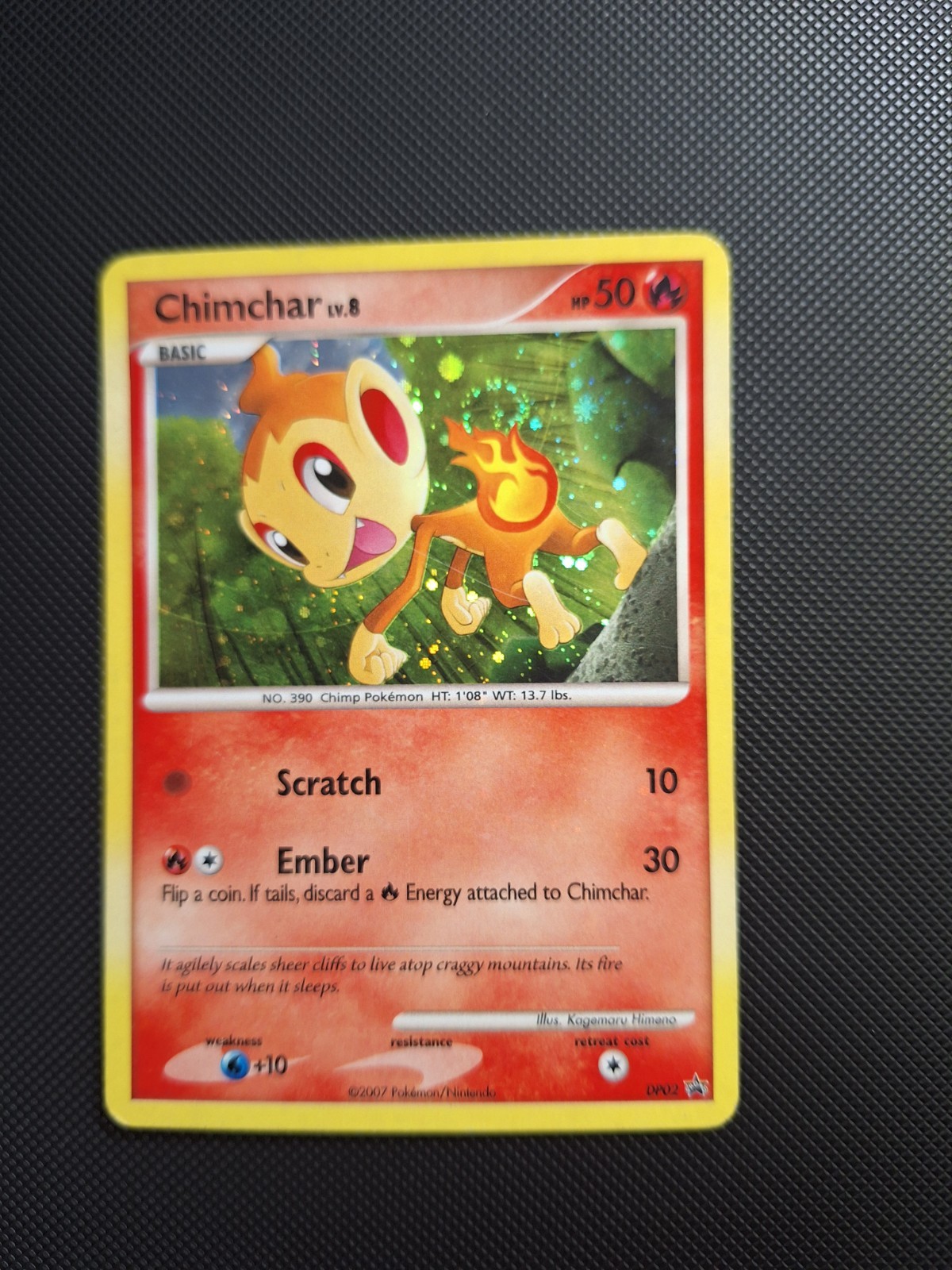 Chimchar DP02 Diamond and Pearl Holo - Fantastico vortice di coda!