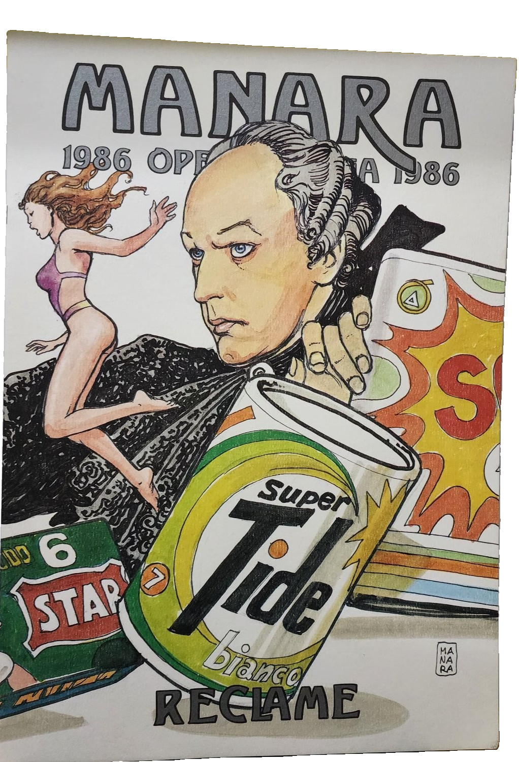 Milo Manara Reclame copertina morbida 1989 NOS graphic novel NOS
