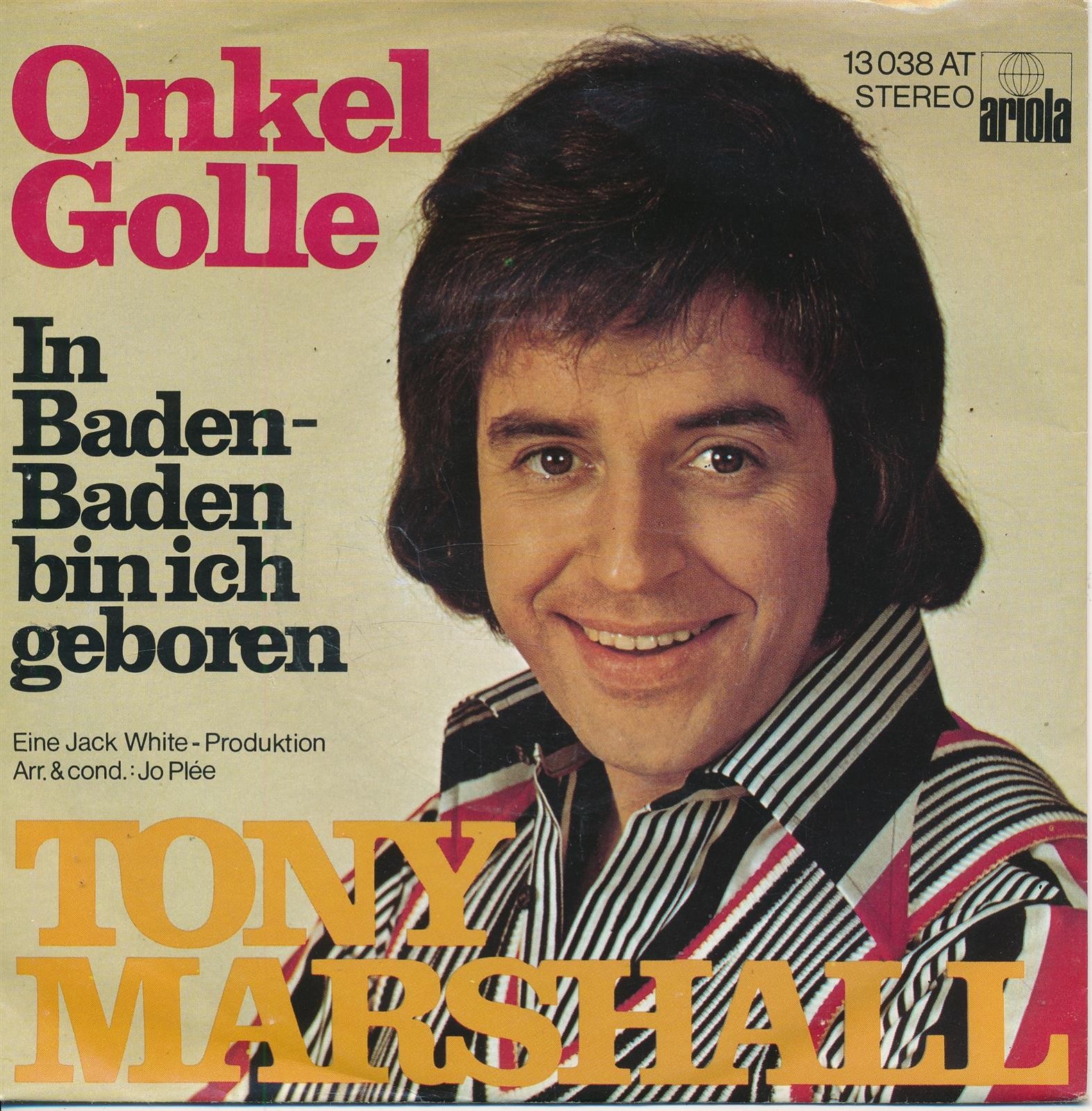 Onkel Golle - Tony Marshall - Single 7" Vinyl 192/18