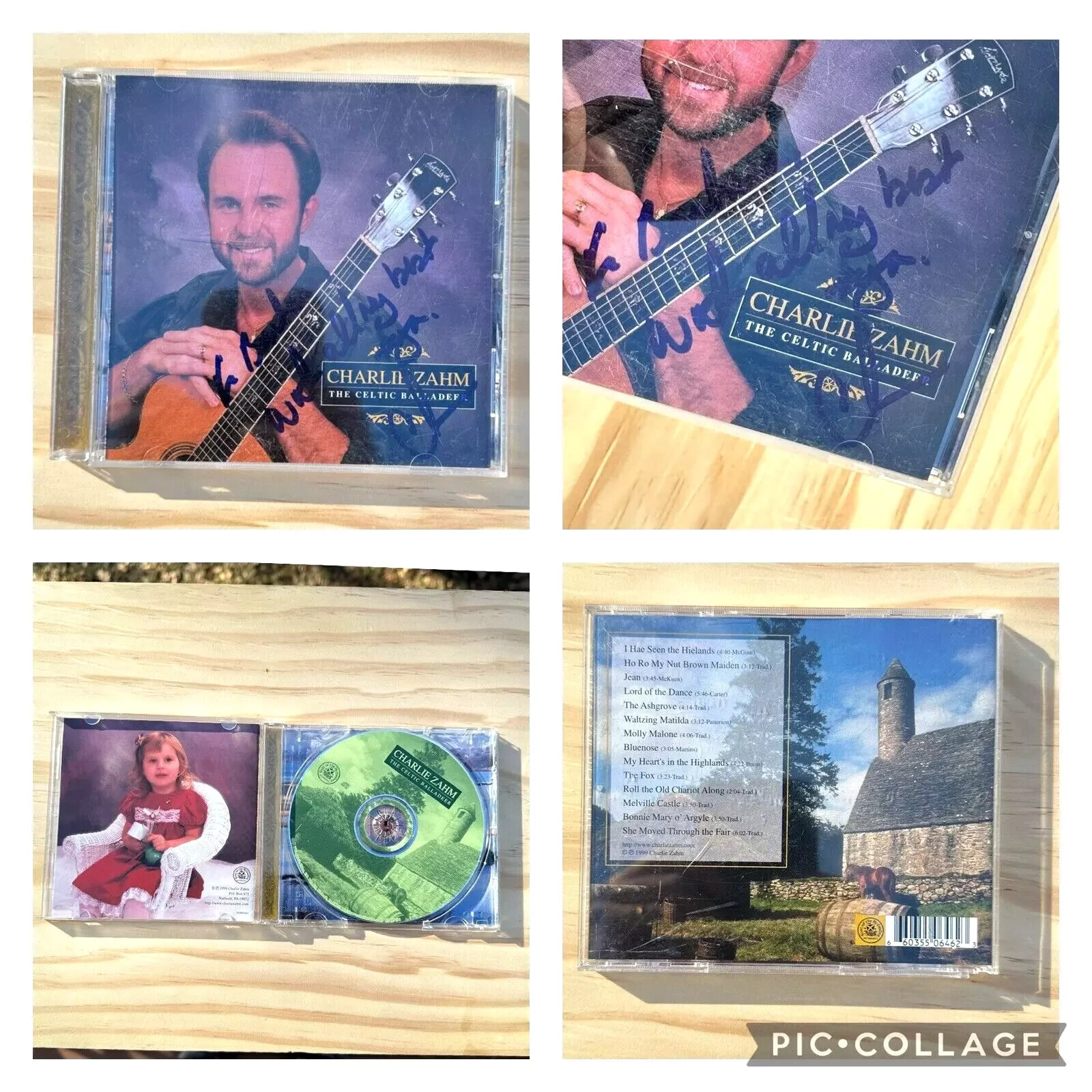 Charlie Zahm CD The Celtic Balladeer Signed Autographed 1999 Folk World Country