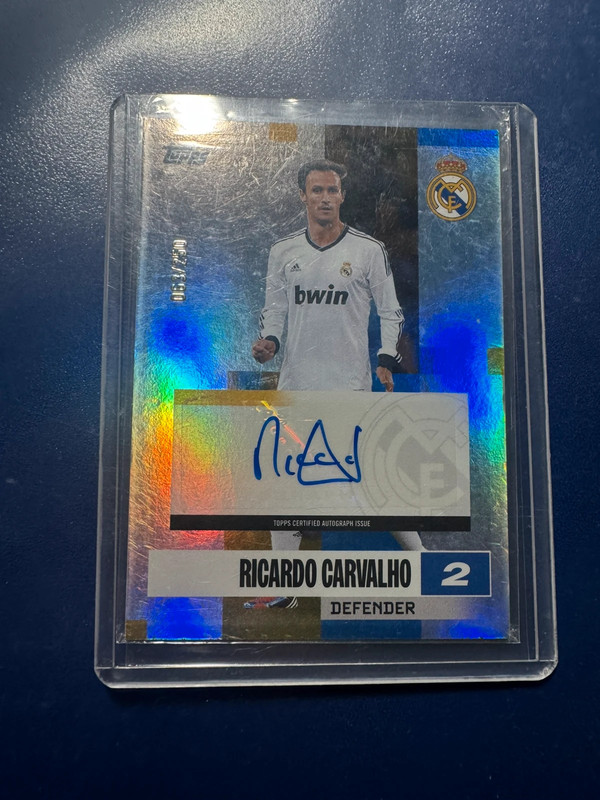 Topps Real Madrid 2025 Ricardo Carvalho Auto 63/250