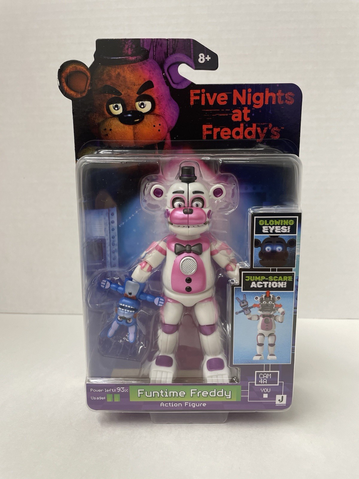 Five Nights at Freddy's FUNTIME FREDDY Jazwares 2026 GLOW JUMP SPAVENTAPASSERI FNAF