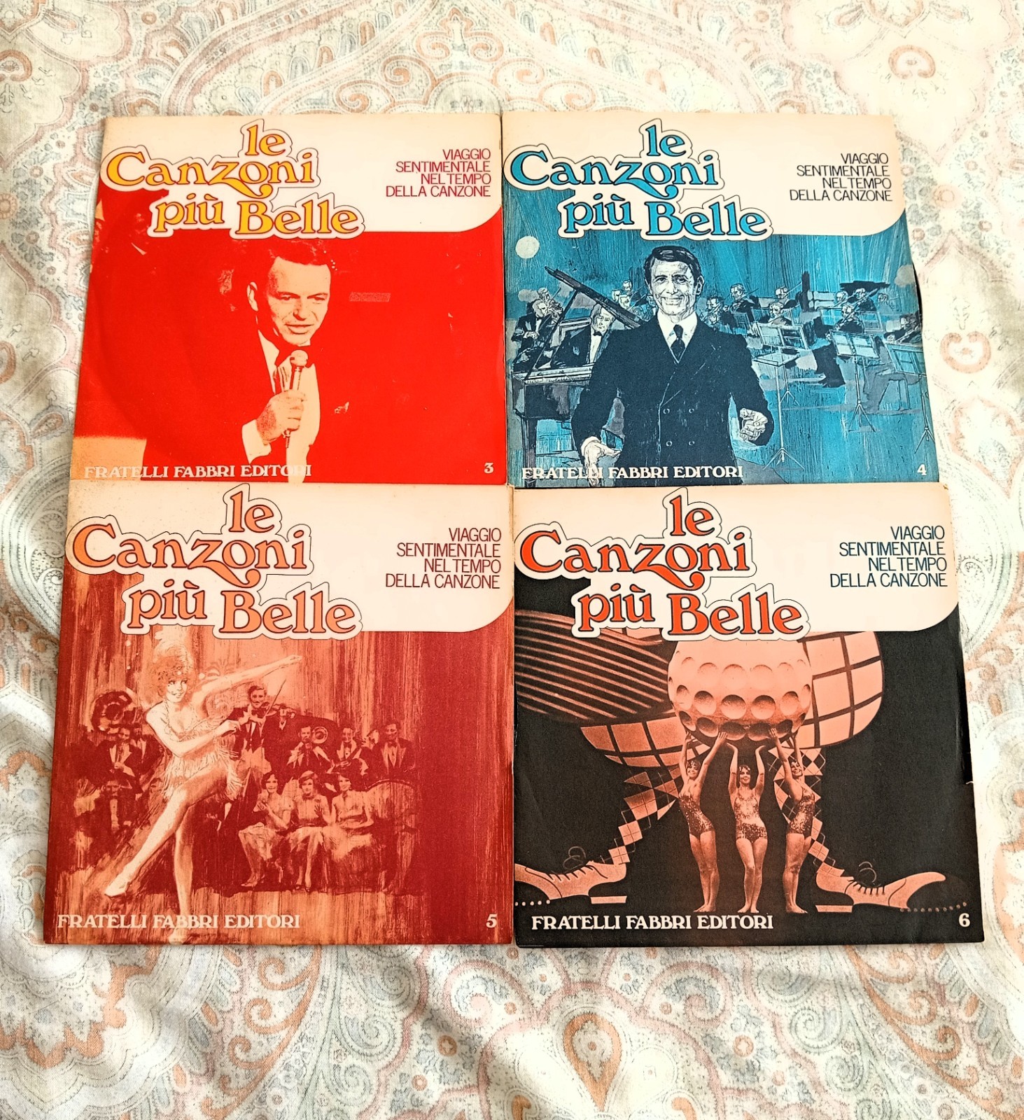 LE CANZONI PIU' BELLE LOTTO 34 DISCHI 7" 45 GIRI IN FOTO (FABBRI) OTTIMI VG+