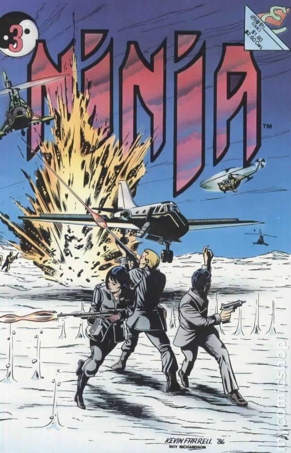 Ninja #3 FN/VF 7.0 1987 Immagine Stock