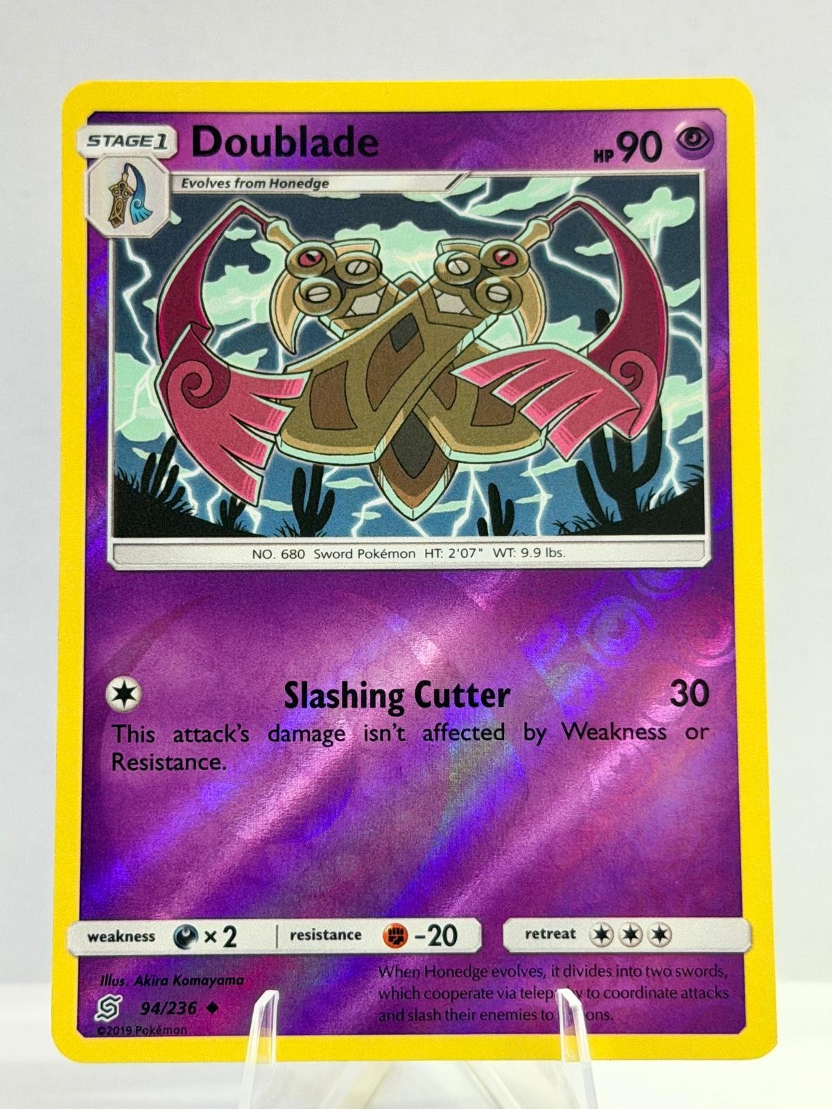 Doublade 94/236 Non Comune Menti Unificate Pokemon Reverse Holo Leggermente Giocato