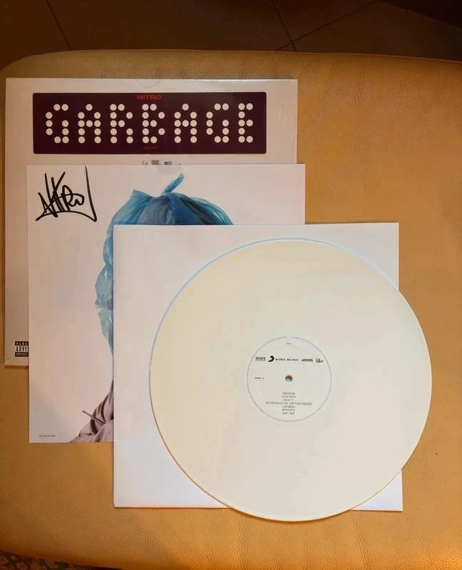 Nitro - Garbage Vinile Bianco Edizione Autografata LP (con pellicola / Nuovo)