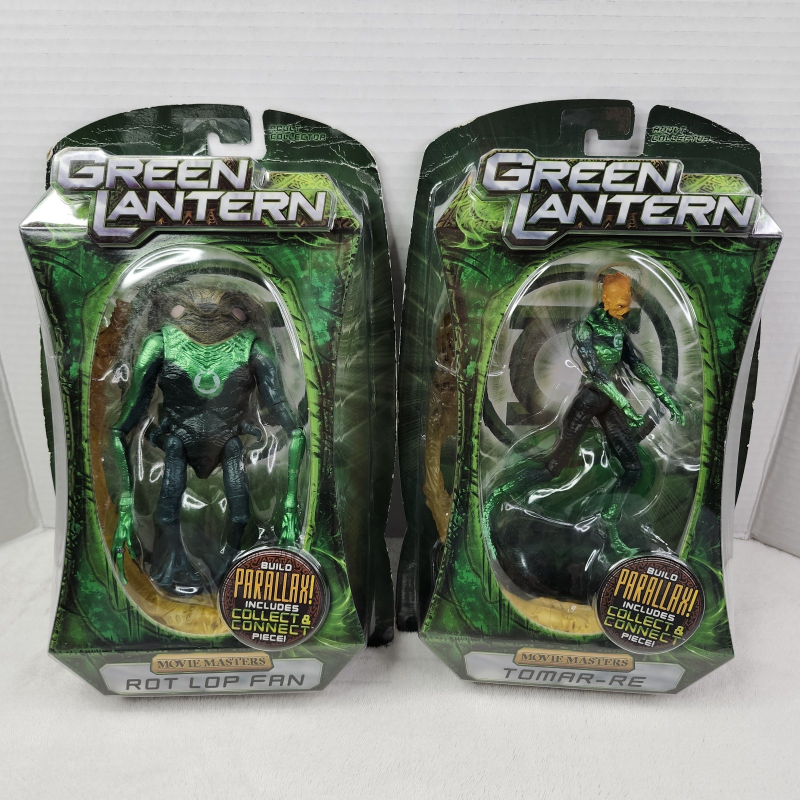 Green Lantern Movie Masters 6" Action Figure Rot Lop Fan & Tomar-Re New Set Of 2