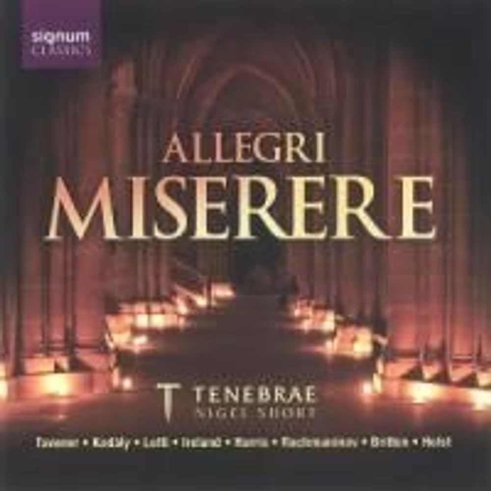 Miserere - Nigel Short Compact Disc