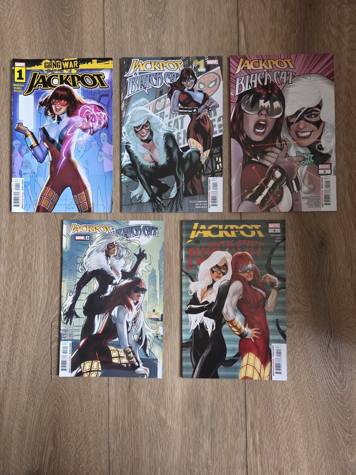 Jackpot & Black Cat #1-4 + Jackpot Gang War Complete Series Adam Hughes 1 2 3 4
