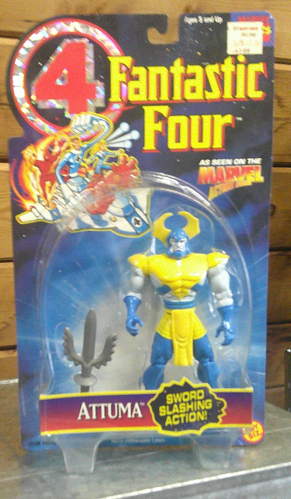 1995 Toy Biz-Marvel ATTUMA Sword Slashing Action Fantastico Quattro Personaggi Nuovo!