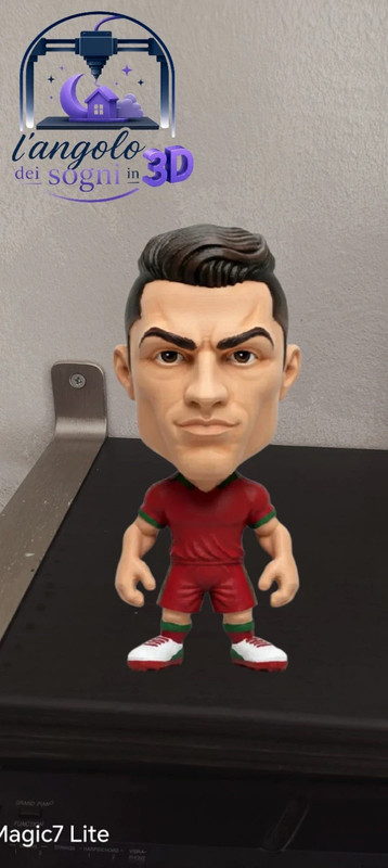 Cristiano Ronaldo Bobblehead 3d di 10 cm