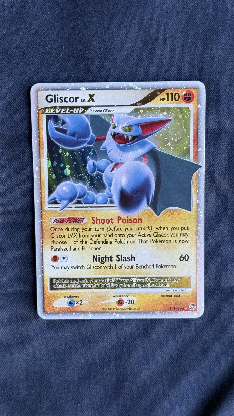 Gliscor LV. X 141/146 Pokemon Leggende Risvegliate Ultra Rara Holo