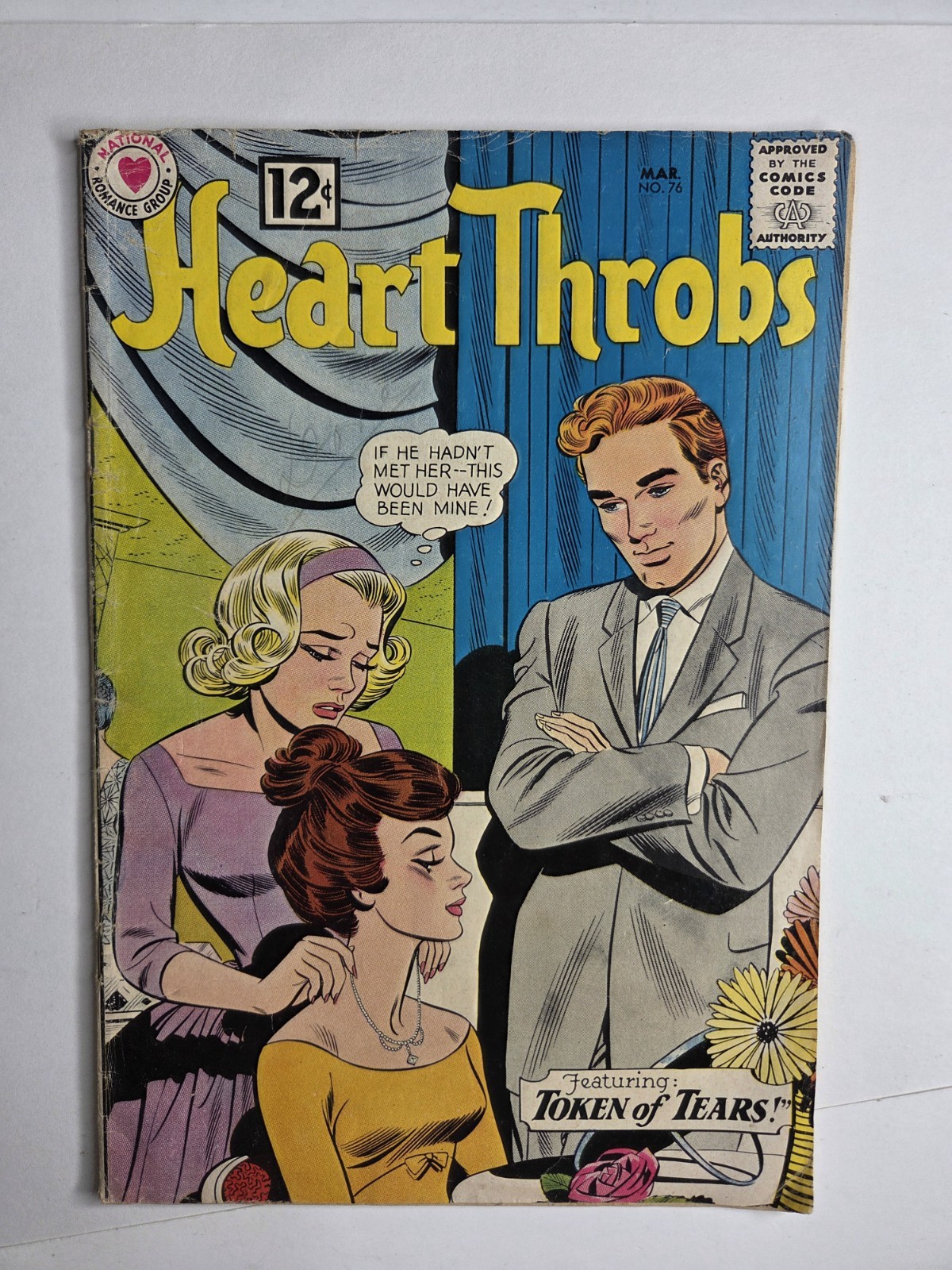 Heart Throbs # 76 1962 DC Comics 12 Cents Good But Worn Copy