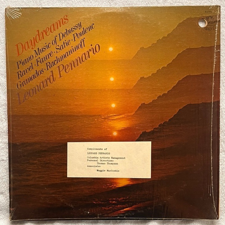LEONARD PENNARIO "Daydreams" DEBUSSY, RAVEL, FAURE, SATIE '77 1stPress EPHEMERA