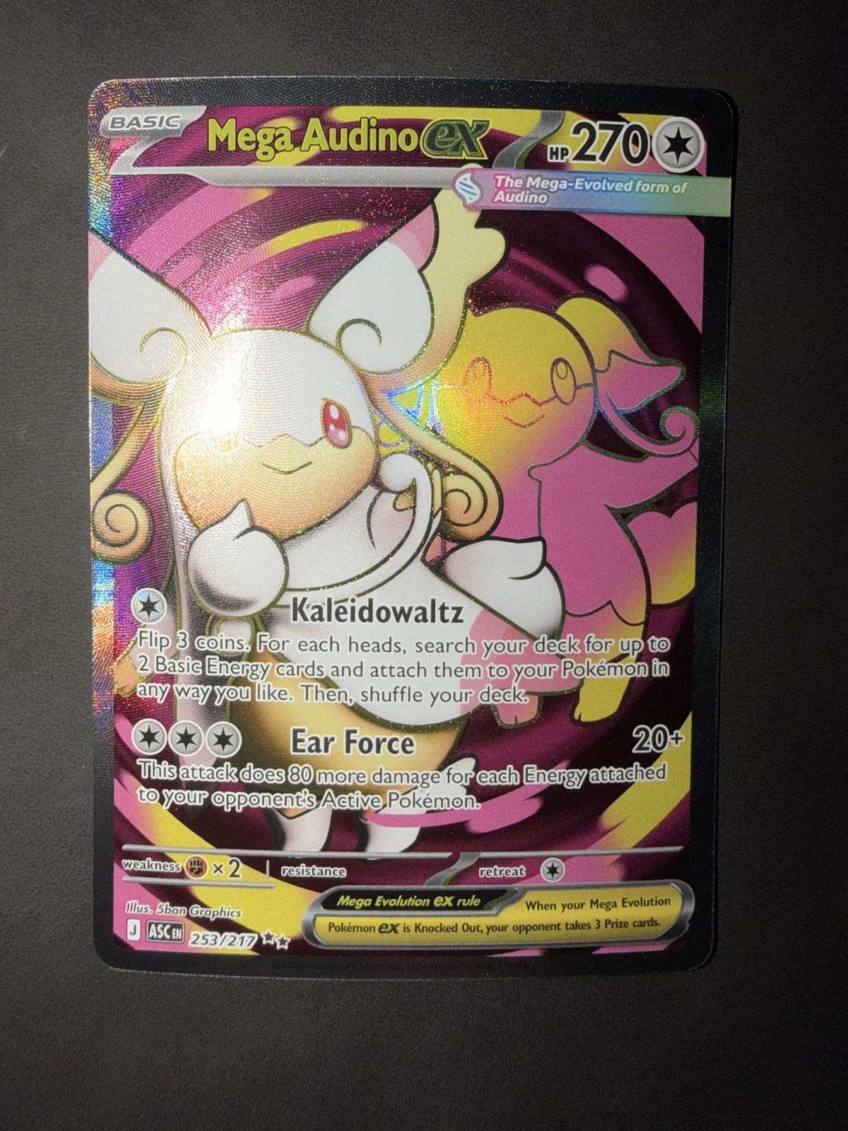 Mega Audino ex Ultra Rare ME: Ascended Heroes 253/217 NM
