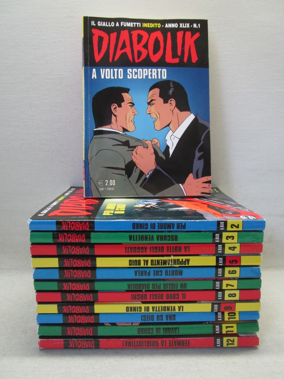 DIABOLIK ANNO 49-XLIX (2010)-COMPLETA 1/12 - QUASI EDICOLA -NO GADGET