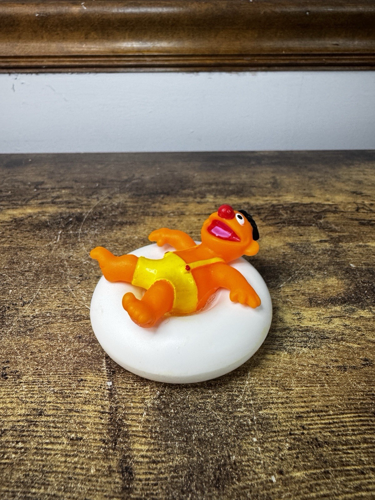 Illco Vintage Sesame Street Ernie Inner Tube Float PVC Figure 1990s Toy