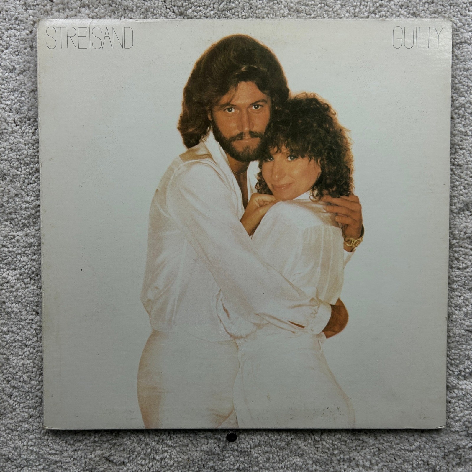 Barbra Streisand Guilty Vinyl LP 1980 Columbia FC 36750 Barry Gibb Gatefold
