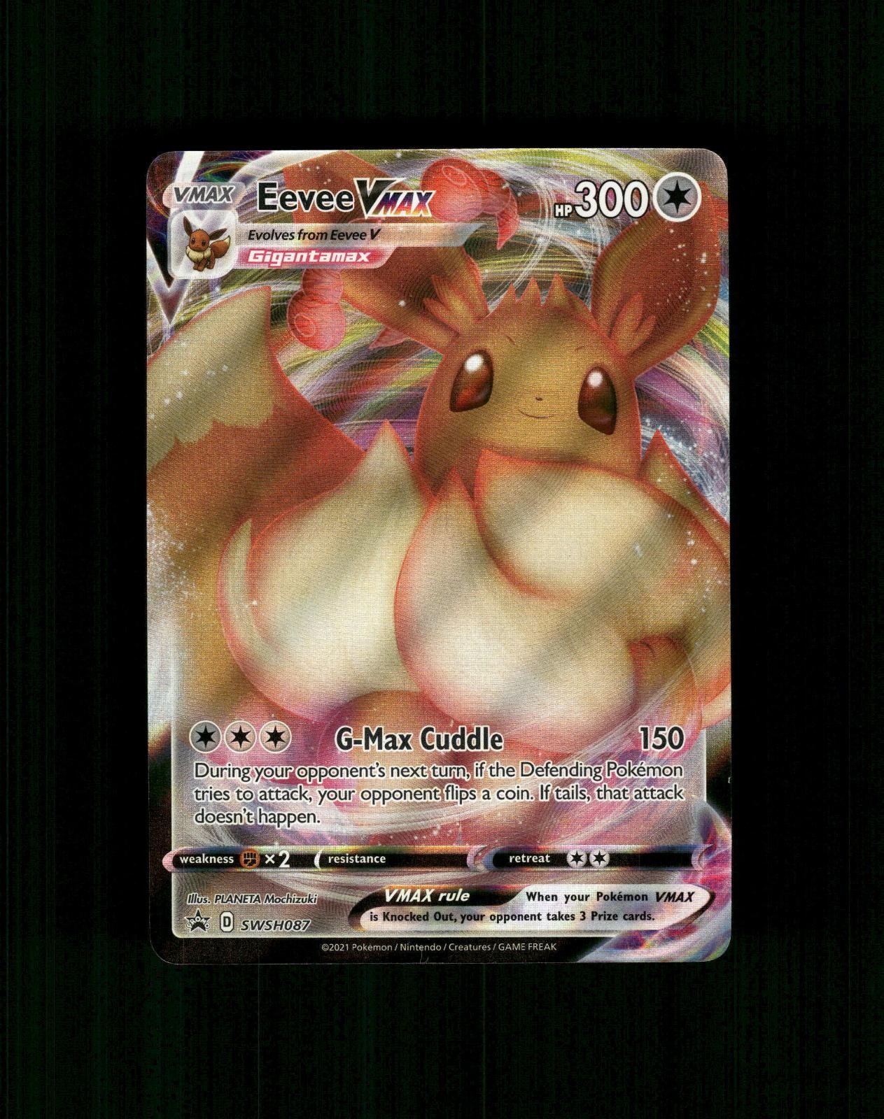 Eevee VMAX SWSH087 Holo Promo Spada e Scudo Promo Pokemon quasi come nuovo