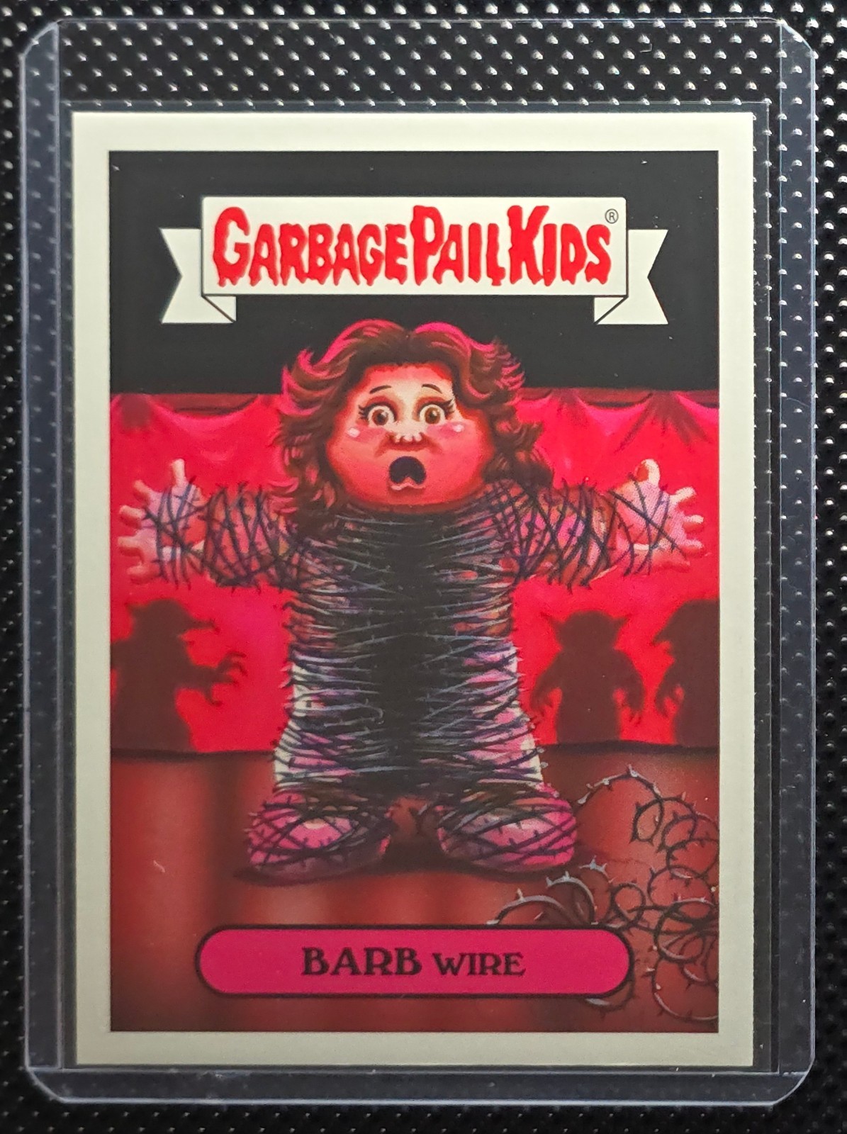 2019 Garbage Pail Kids Cult Horror Sticker Barb Wire 16a