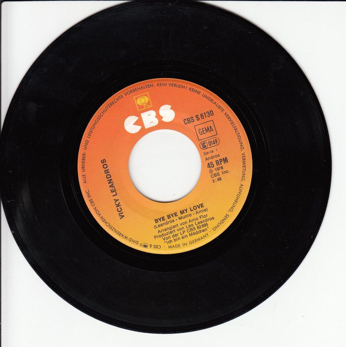 Vicky Leandros - Bye Bye My Love ++ used ++