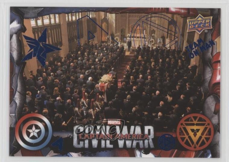 2016 Upper Deck Marvel Blue Foil Captain America: Civil War #28 2a1