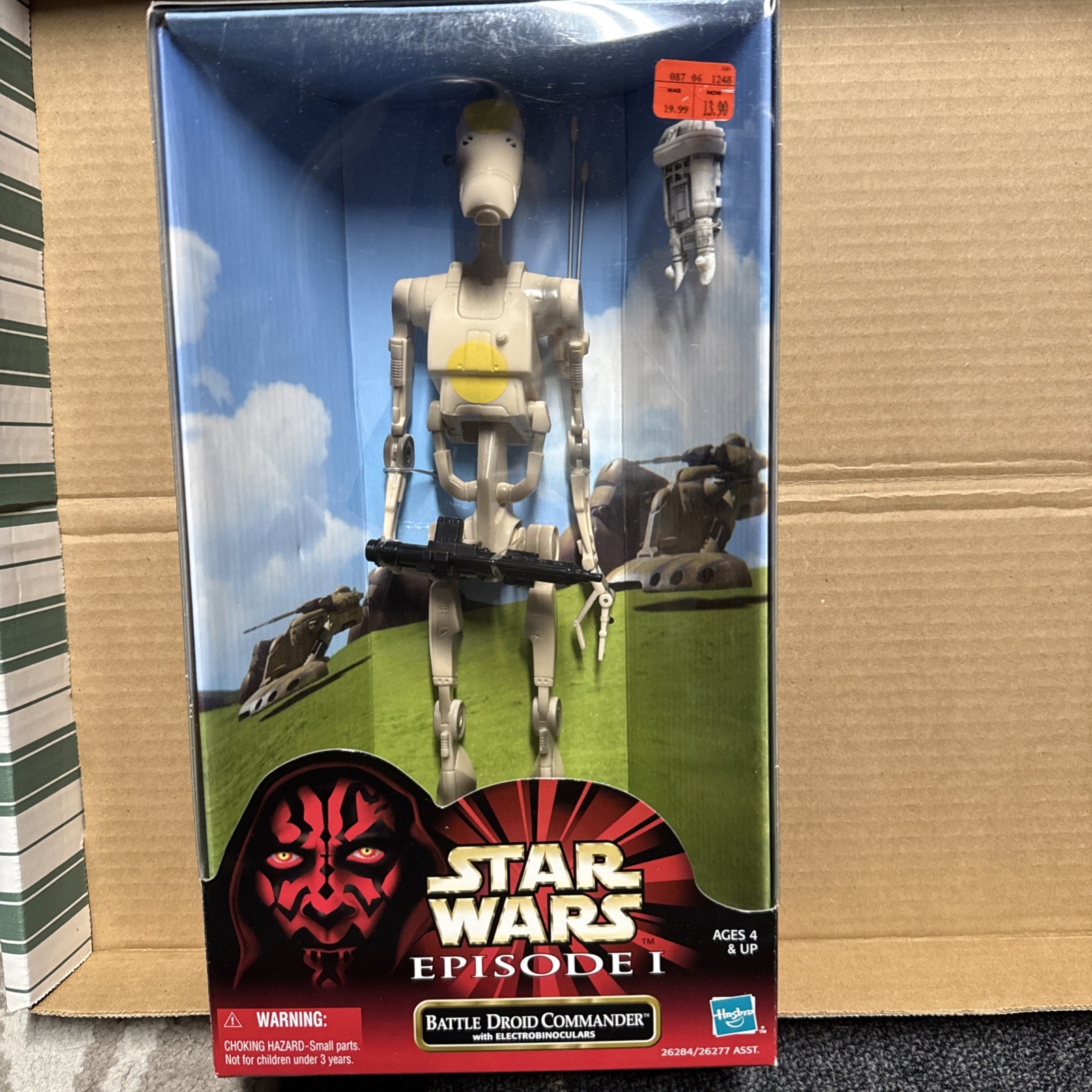 Star Wars Episodio 1 Battle Droid Commander Modellino 12" Nuovo Sigillato