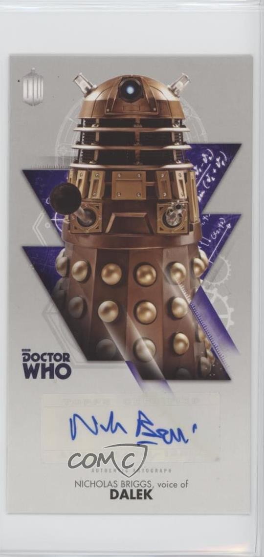 2016 Doctor Who: The Tenth Adventures Widevision Nicholas Briggs Dalek Auto 1j8