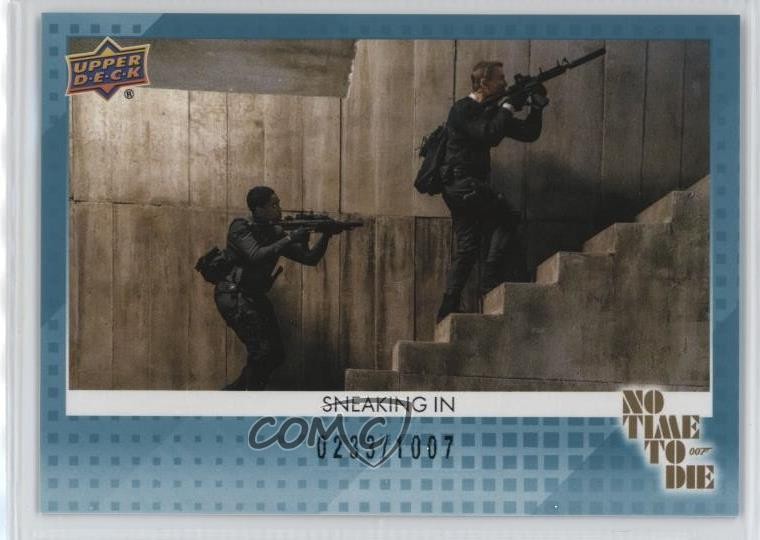 2025 Upper Deck No Time To Die Teal 007 233/1007 James Bond Nomi Sneaking In 0l2