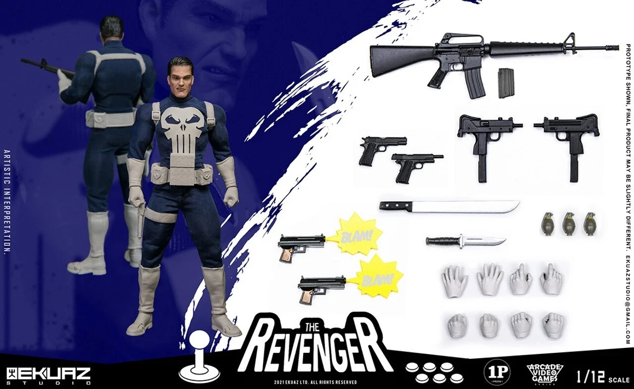 Ekuaz Studio 1/12 The Punisher EKS06 The Revenger US Seller