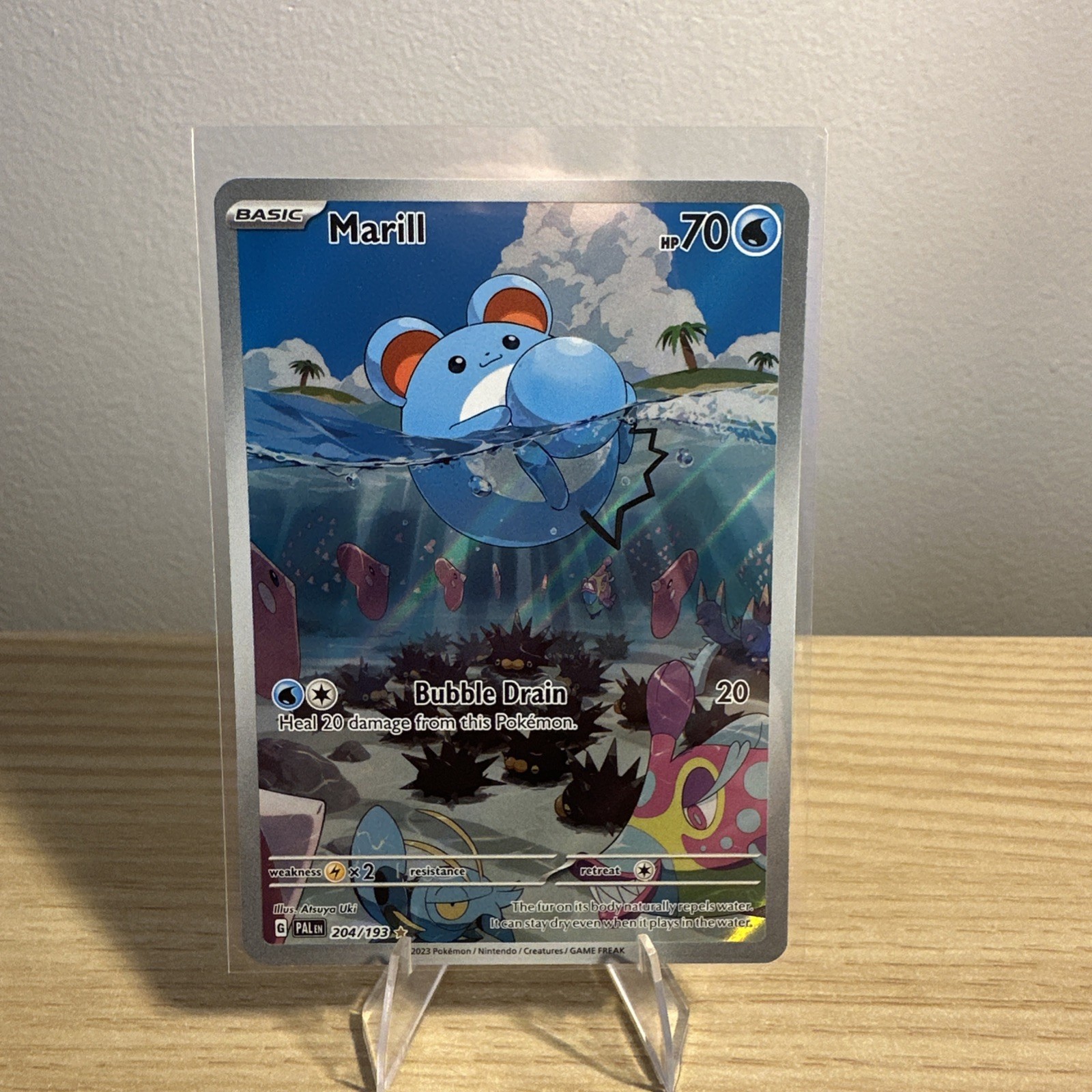 Marill 204/193 Paldea Illustrazione Evoluta Rara Full Art Holo