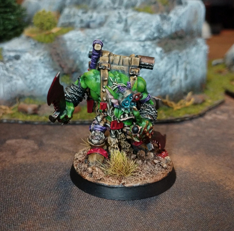 Jefe Snikrot orko de metal pintado warhammer 40k