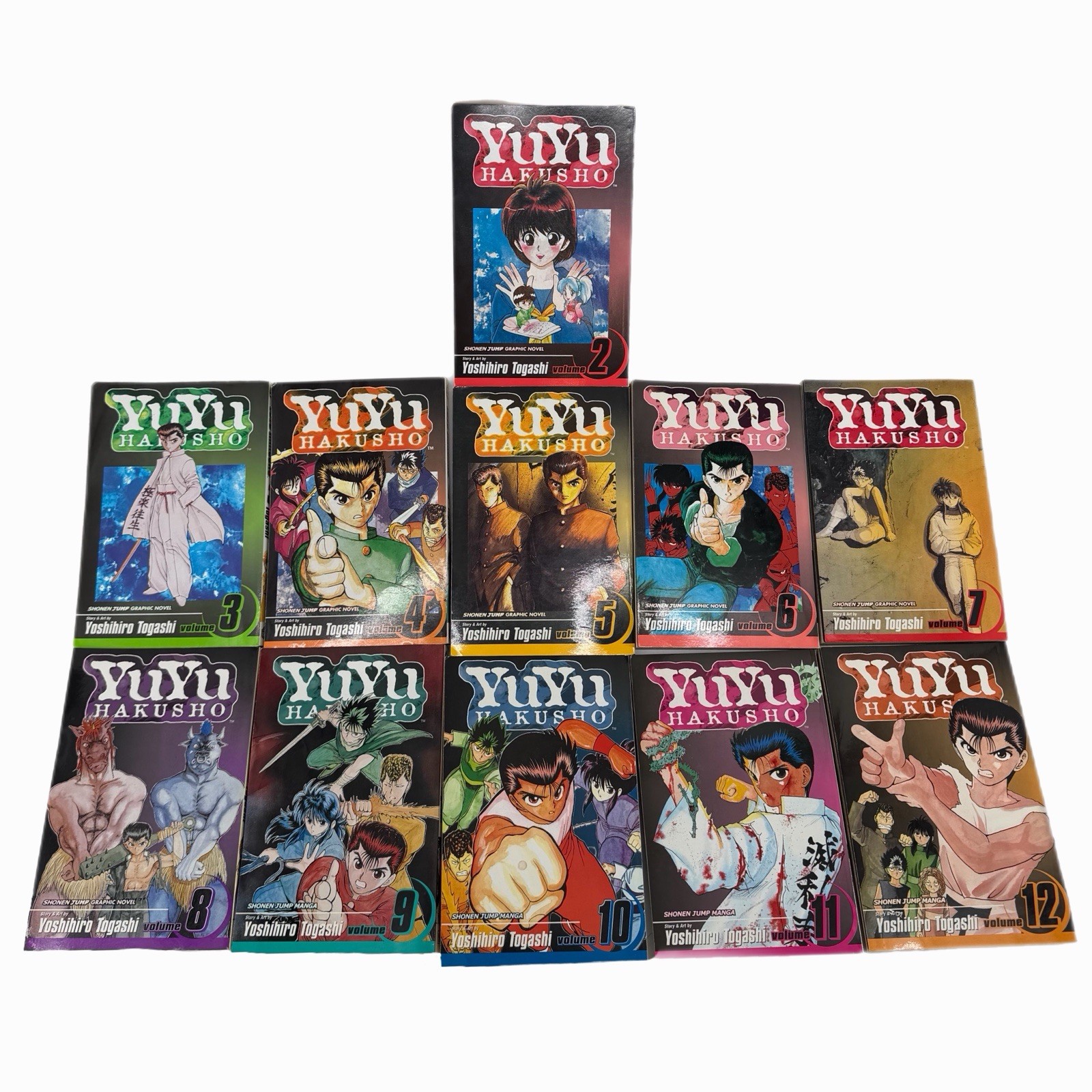 Yu Yu Hakusho Manga Inglese Viz Media Volumi 2-12 Usato Ottime Condizioni