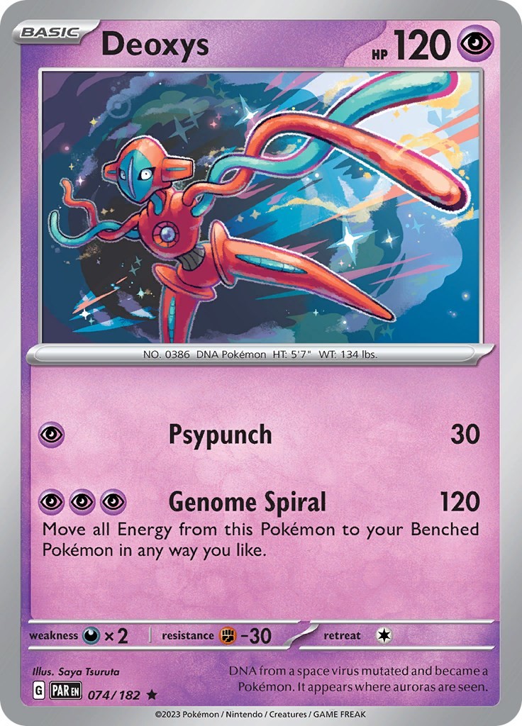Pokemon Deoxys [Paradox Rift - 074/182] Holofoil