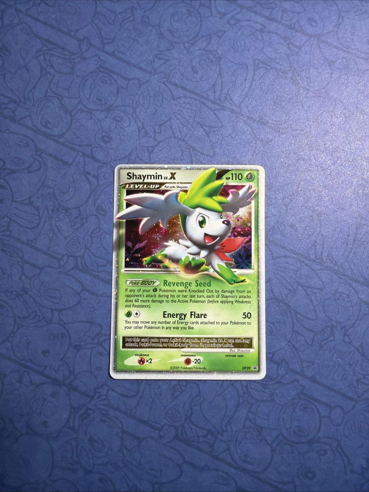 Pokemon TCG Shaymin LV.X DP39 Diamond Pearl Black Star Promo Holo NM - LP