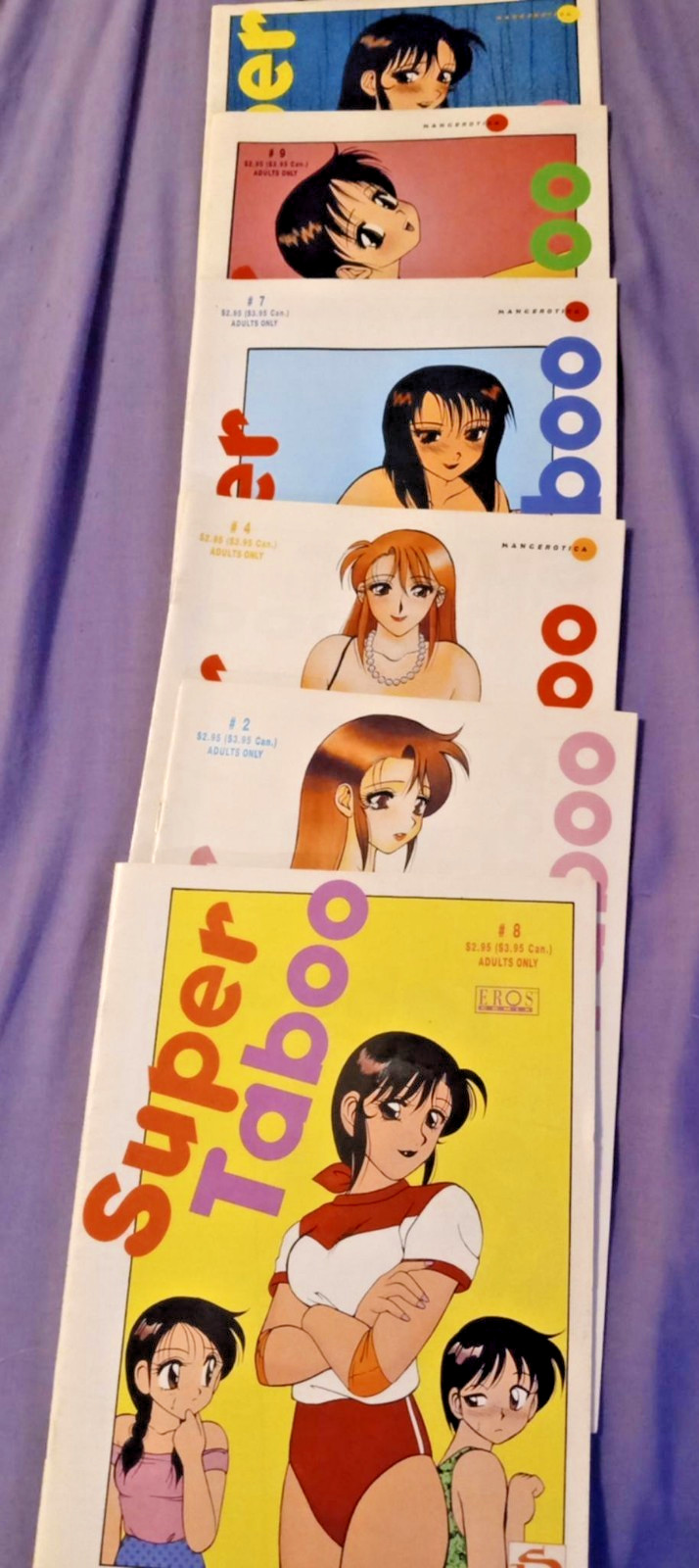 Super Taboo Comics manga anime RARO volumi 2,4,7,8,9,10