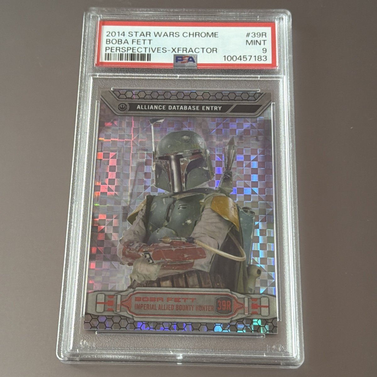 Star Wars 2014 Chrome Boba Fett Perspectives - Xfractor PSA 9