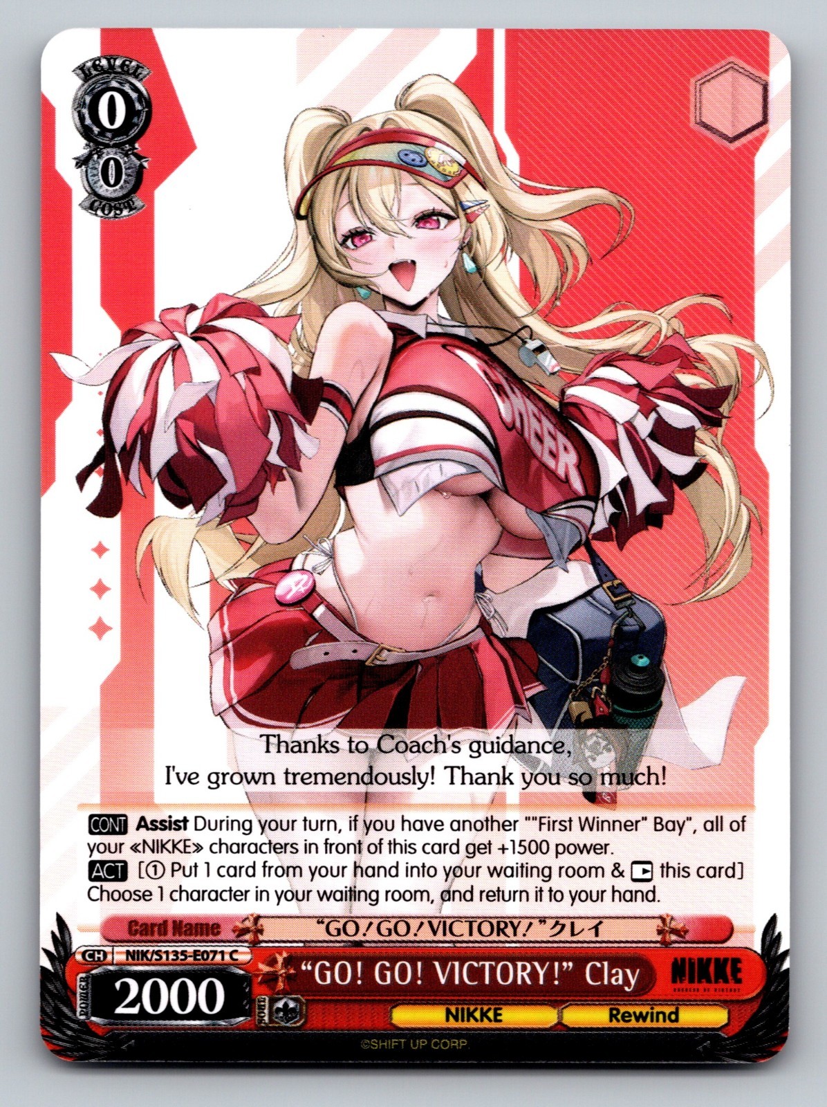 Weiss Schwarz GO! GO! VICTORY! Clay NIK/S135-E071 C NIKKE Vol.2 LP v4