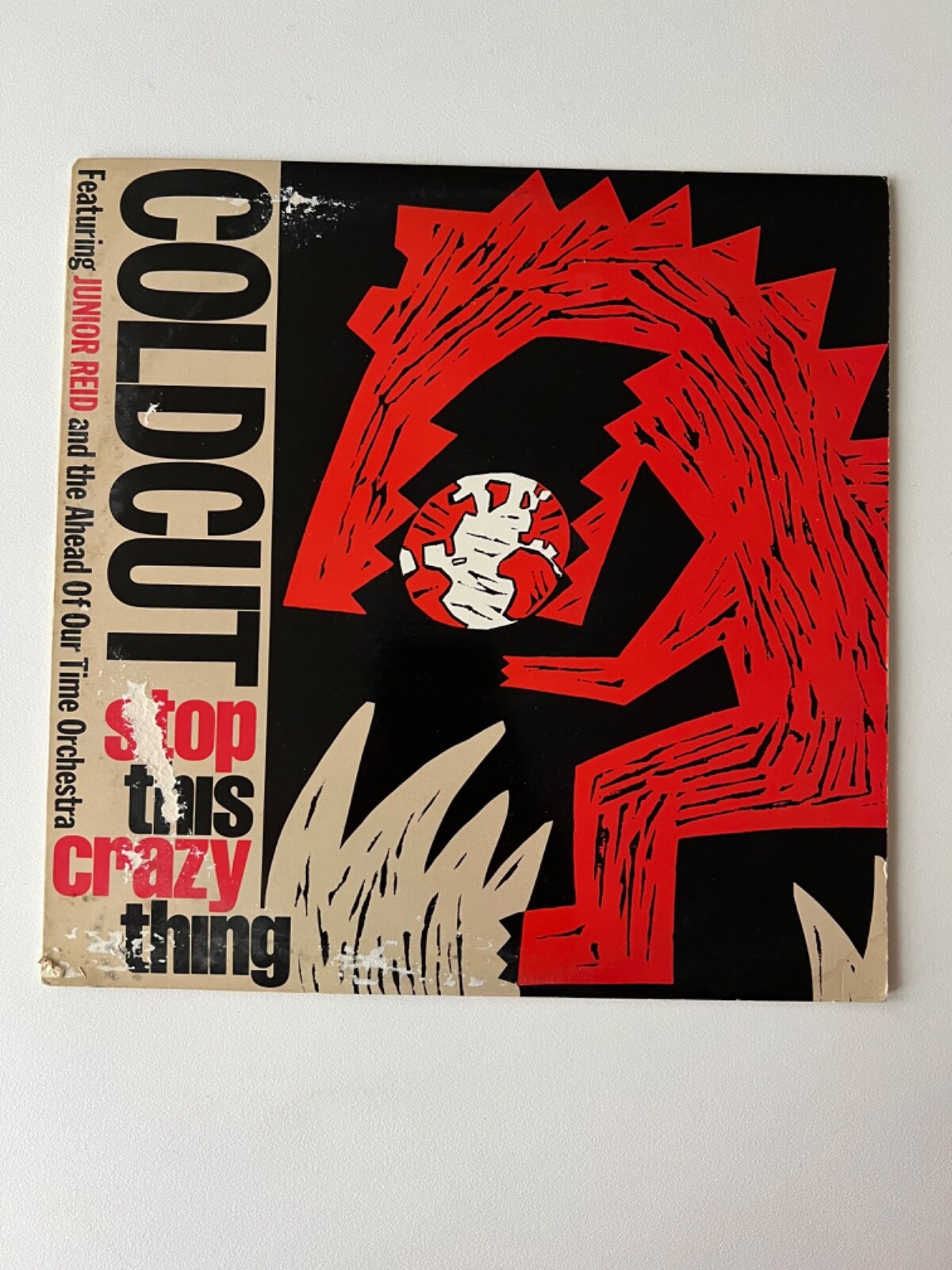 Coldcut Junior Reid Stop This Crazy Thing 12" Vinyl Single Tommy Boy TB 940 EX