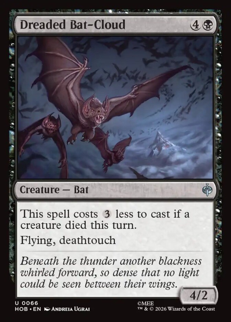 Dreaded Bat-Cloud Lo Hobbit #66 Magic TCG