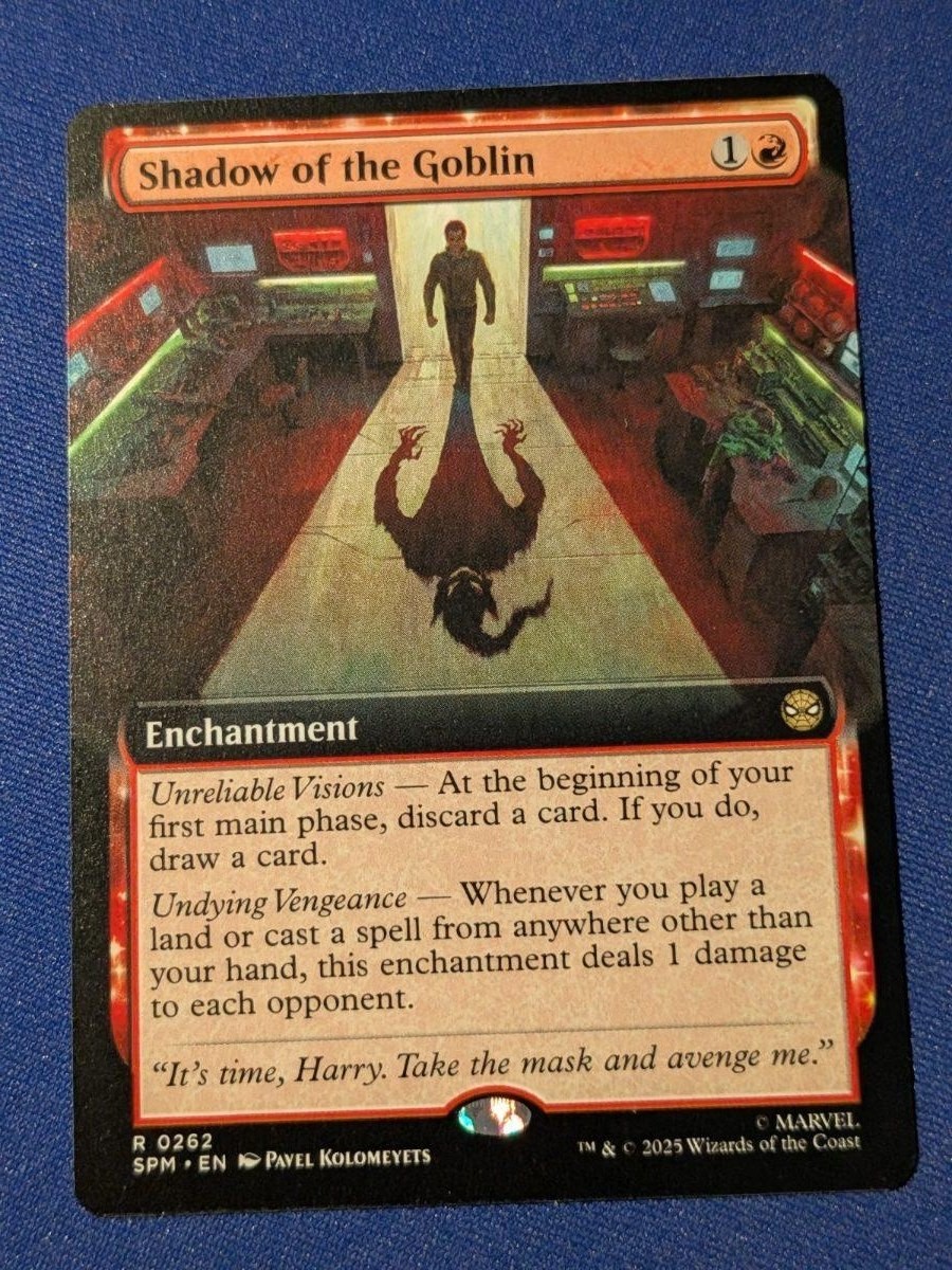 Shadow of the Goblin (Extended Art) Marvel's Spider-Man #262 quasi nuovo MTG