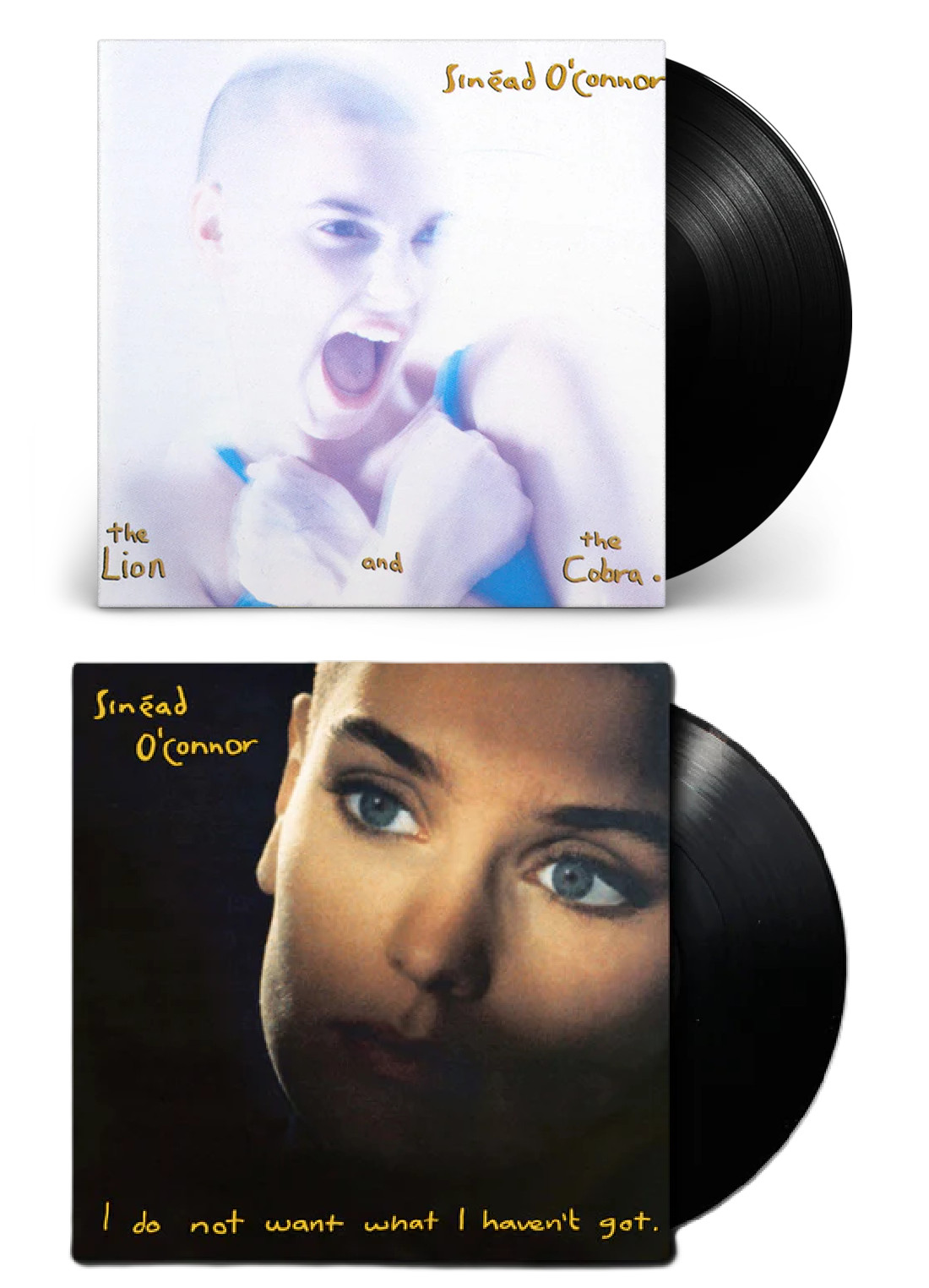 2 ALBUM LOT Sinead O'Connor LION AND THE COBRA + I DO NOT WANT WHAT Vinyl LP NEW