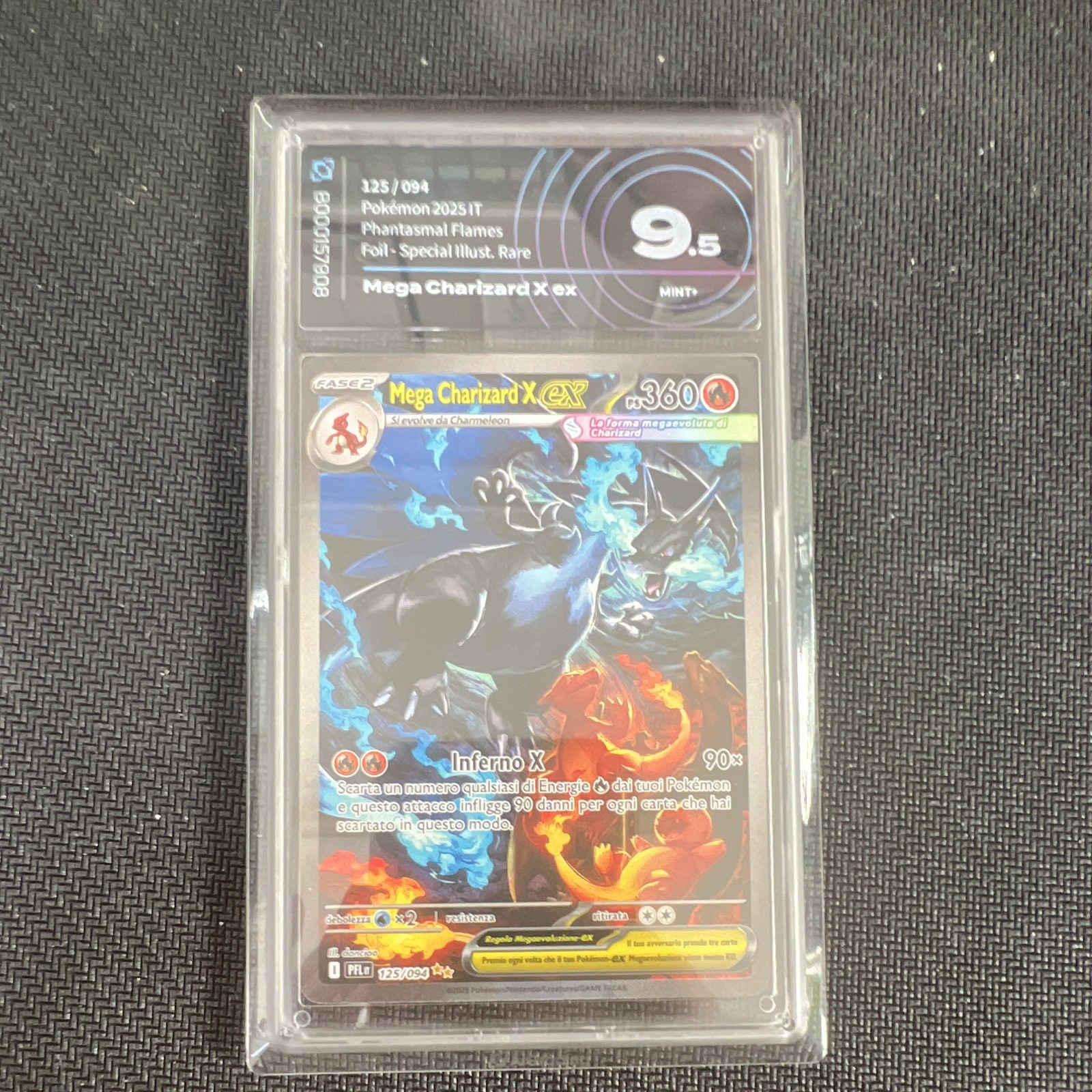 Pokémon TCG Mega Charizard X EX #125/094 IT Fiamme Spettrali AI 9.5